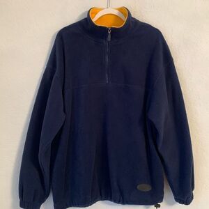 Winners Tech Fleece Sweater 1/4 Zip Pockets Ripstop Men’s Sweatshirt Size M
